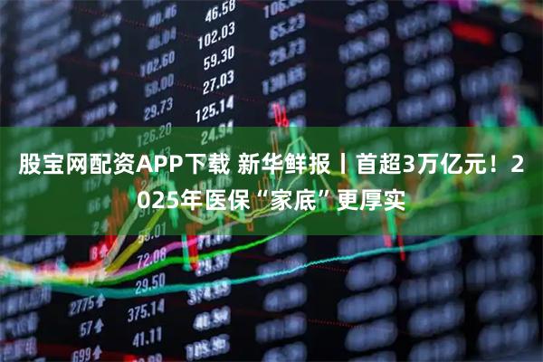 股宝网配资APP下载 新华鲜报丨首超3万亿元！2025年医保“家底”更厚实