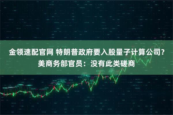 金领速配官网 特朗普政府要入股量子计算公司？美商务部官员：没有此类磋商