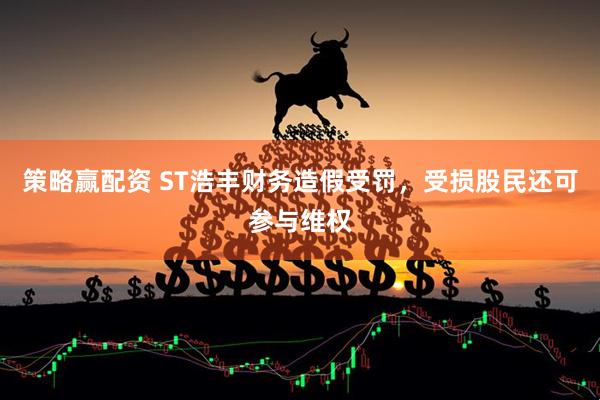 策略赢配资 ST浩丰财务造假受罚，受损股民还可参与维权